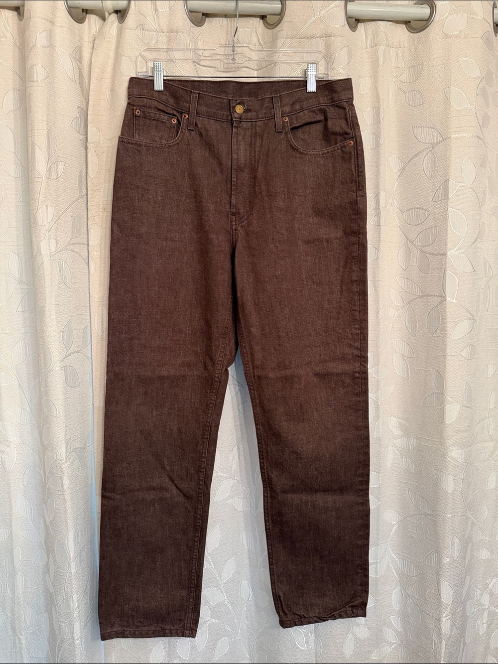 B SIDES Women's Brown Straight-Leg Jeans